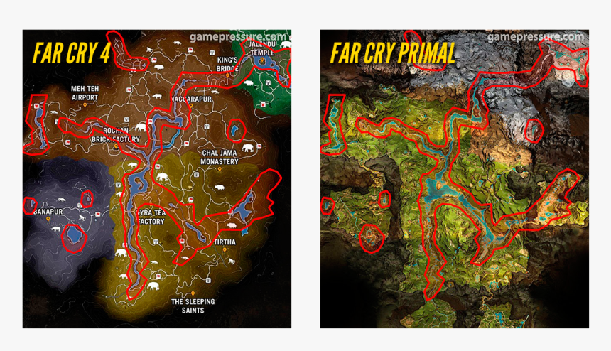 All Outpost In Far Cry Primal, HD Png Download, Free Download