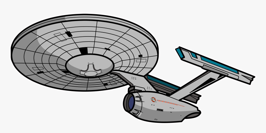 Spacecraft - Starship Enterprise Clipart, HD Png Download, Free Download