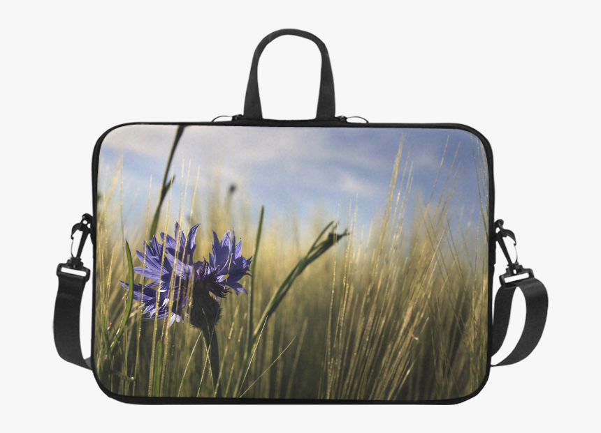 Cornflower Bluebottle Wheat Field Summer Laptop Handbags - Laptop, HD Png Download, Free Download