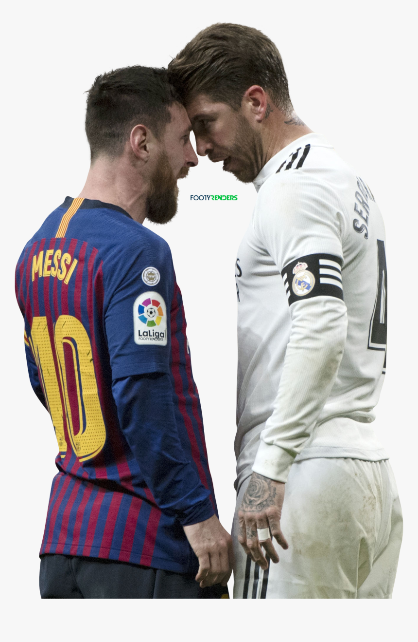 Lionel Messi & Sergio Ramos render - Lionel Messi Y Sergio Ramos Png, Transparent Png, Free Download