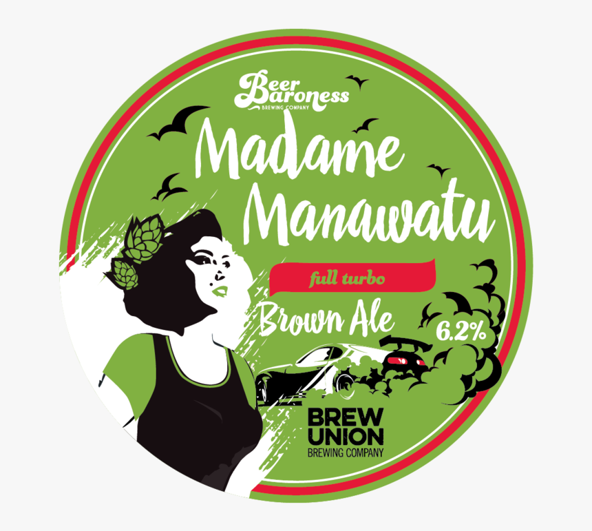 Dd004009 Beer Baroness Madame Manawatu Tap Badge Supply - Illustration, HD Png Download, Free Download