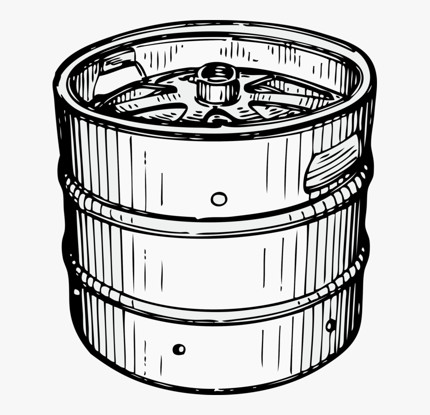 Monochrome - Clipart Beer Keg, HD Png Download, Free Download