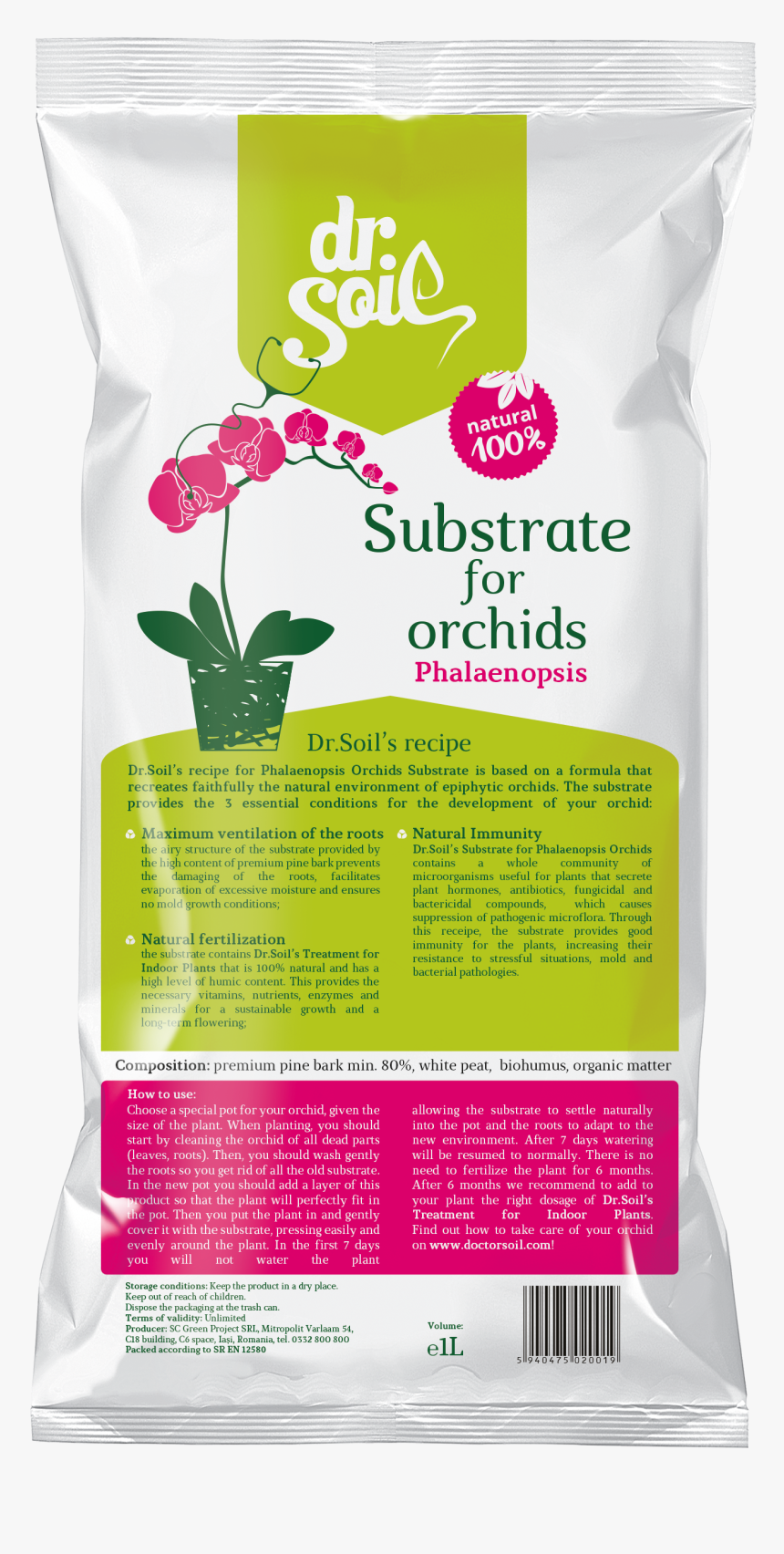 Substrat Orhidee Dr Soil, HD Png Download, Free Download