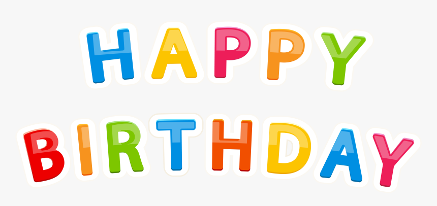 Transparent Background Birthday Font Png, Png Download, Free Download