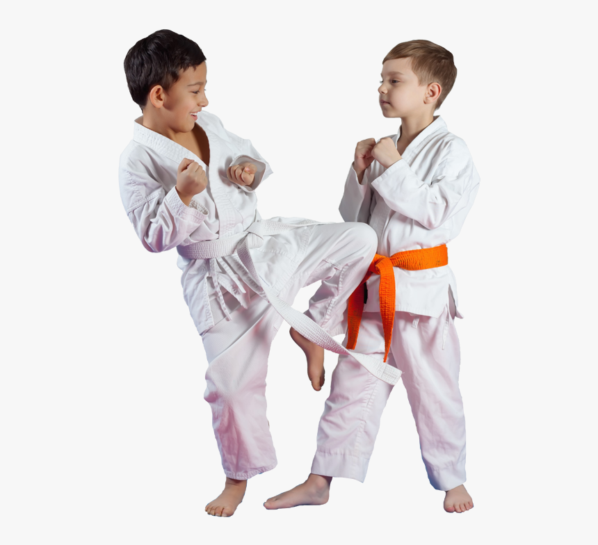 Two Boys Using Jiu Jitsu - Jiu Jitsu Kids Png, Transparent Png, Free Download