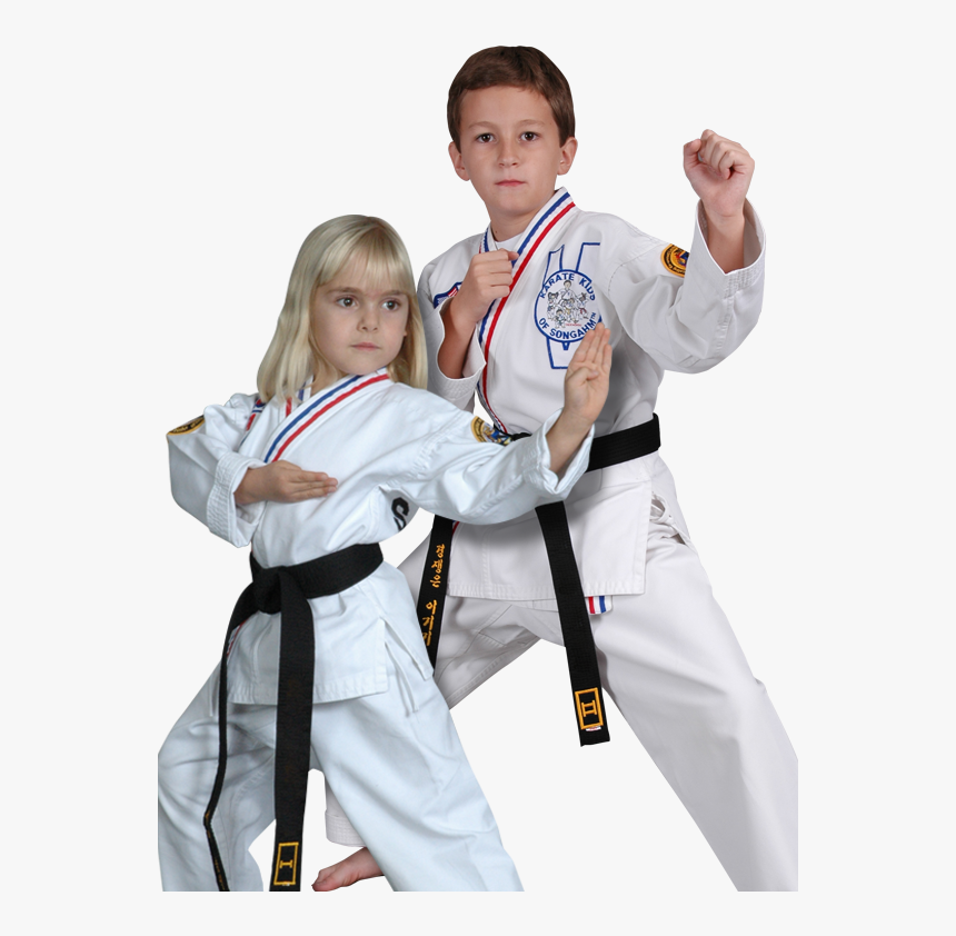 Two Martial Arts Students In Ready Stances - Taekwondo, HD Png Download, Free Download