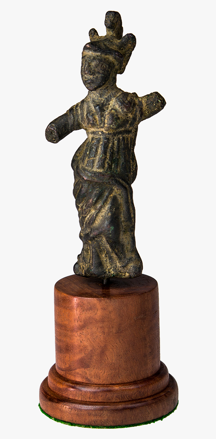 Roman Bronze Figure Of Athena 3rd 4th Century Ad - Statue, HD Png Download, Free Download