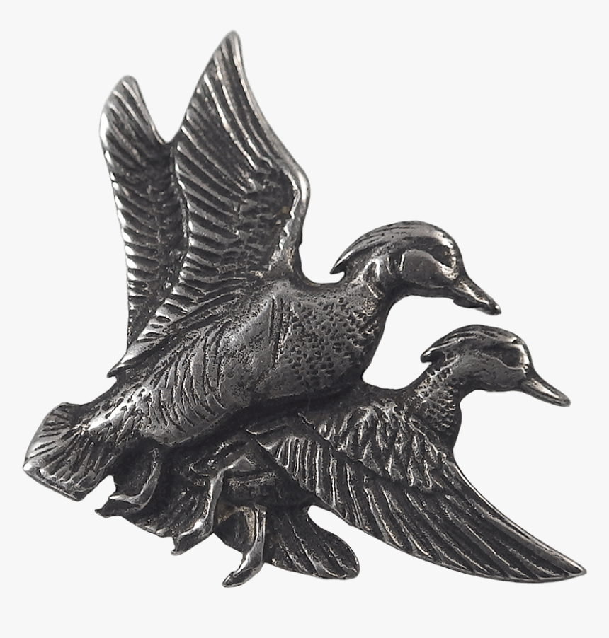 Sterling Silver Pair Of Wood Ducks Hunting Lanyard - American Black Duck, HD Png Download, Free Download