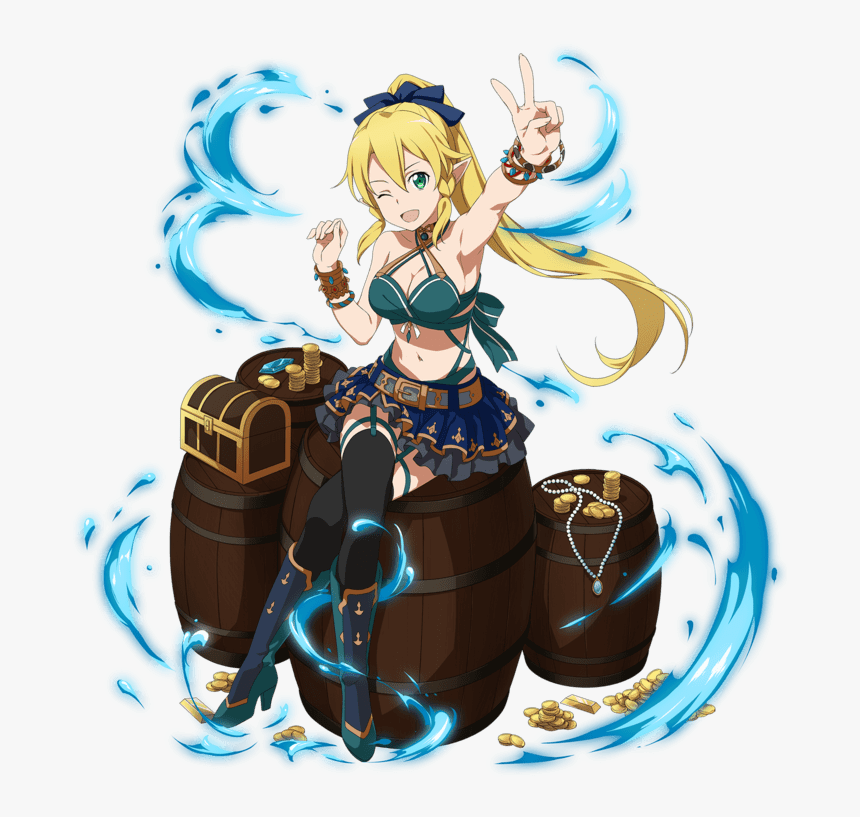 Sword Art Online, Ｓａｏ, And Leafa Image - Leafa, HD Png Download, Free Download