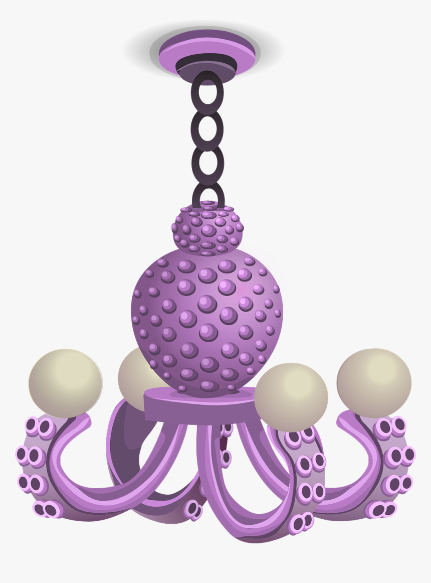 Purple Lamp Chandelier, HD Png Download, Free Download