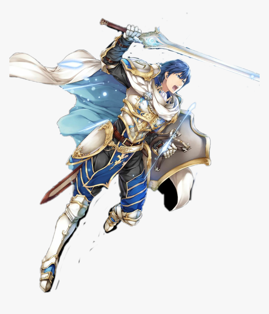 #swordman #paladin #anime #man #sword #sticker - Fire Emblem Heroes Chrom Knight Exalt, HD Png Download, Free Download