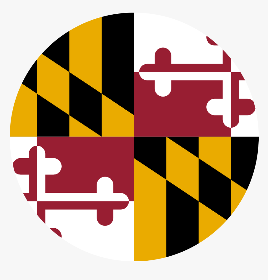 Md Flag Icon - Maryland Seal And Flag, HD Png Download, Free Download