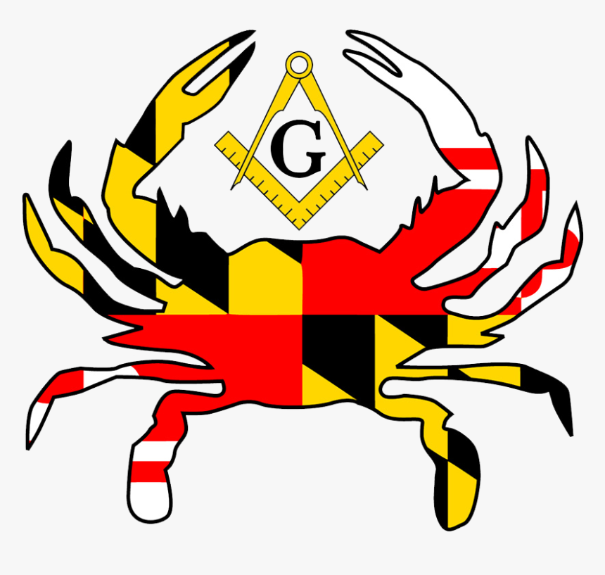 Maryland Flag In Crab Clipart , Png Download - Crab Md Flag, Transparent Png, Free Download