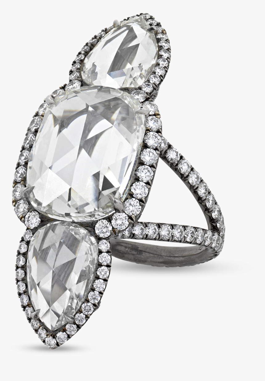 White Diamond North-south Ring, - Engagement Ring, HD Png Download, Free Download