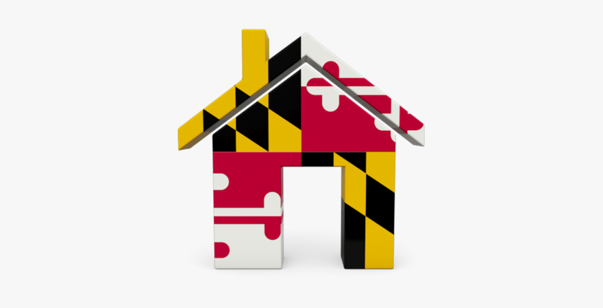 Maryland Flag House Logo, HD Png Download, Free Download