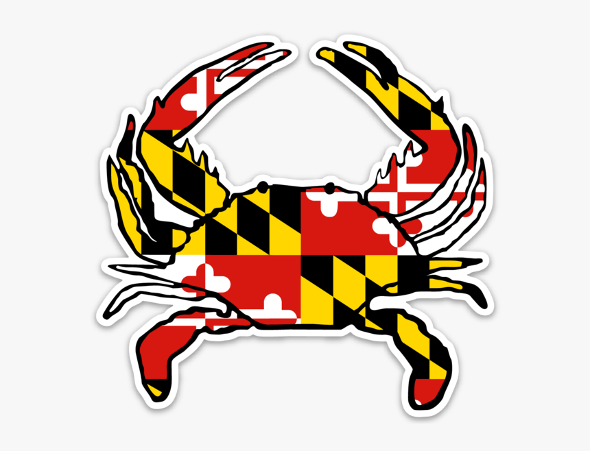 Crab Maryland Flag, HD Png Download, Free Download