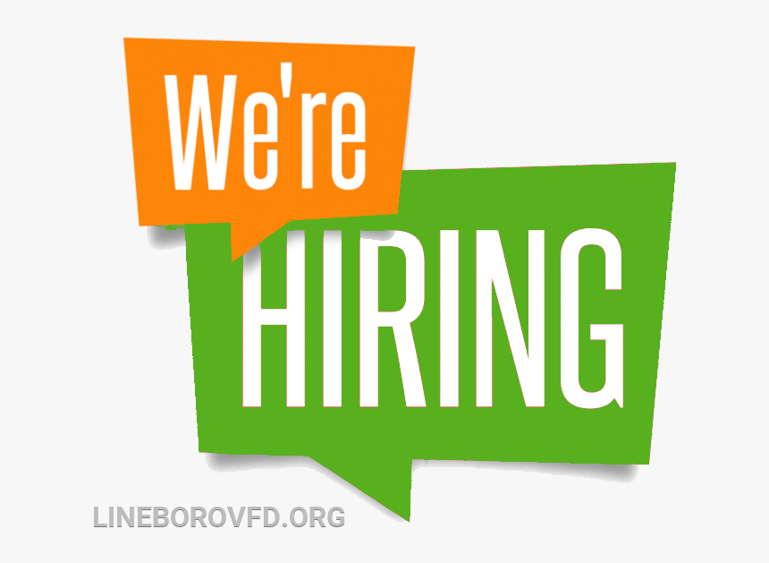 Lineboro Volunteer Fire Department Is Currently Accepting - Transparent Png We Are Hiring Png, Png Download, Free Download