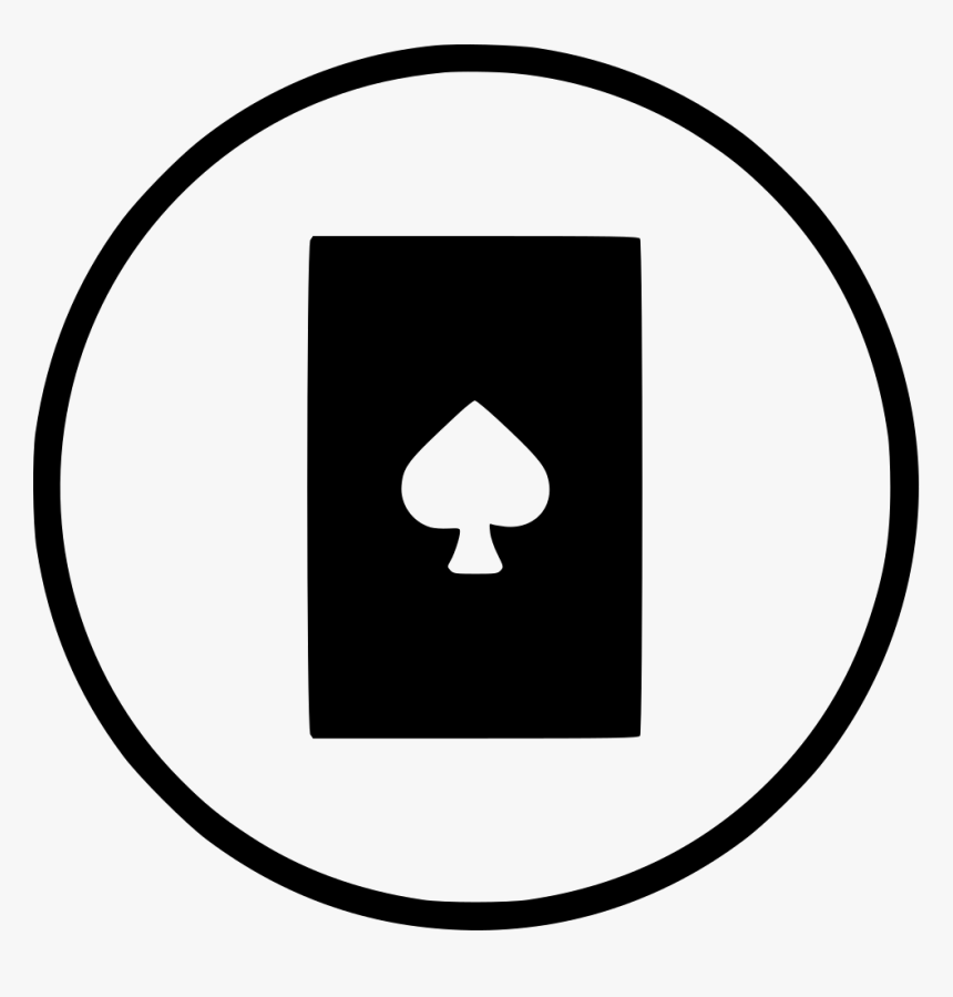 Card Spadepoker Casino Playing Gamble Blackjack - Pause Button Transparent Background, HD Png Download, Free Download