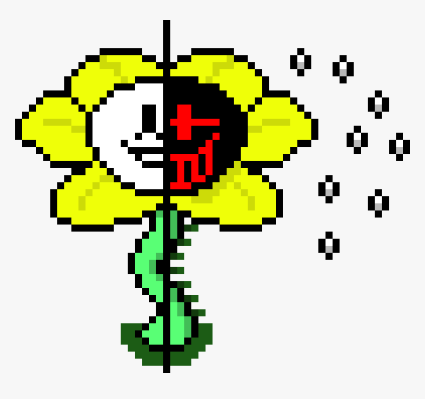 Evil Flowey Sprite , Png Download - Pixel Undertale Flowey, Transparent Png, Free Download