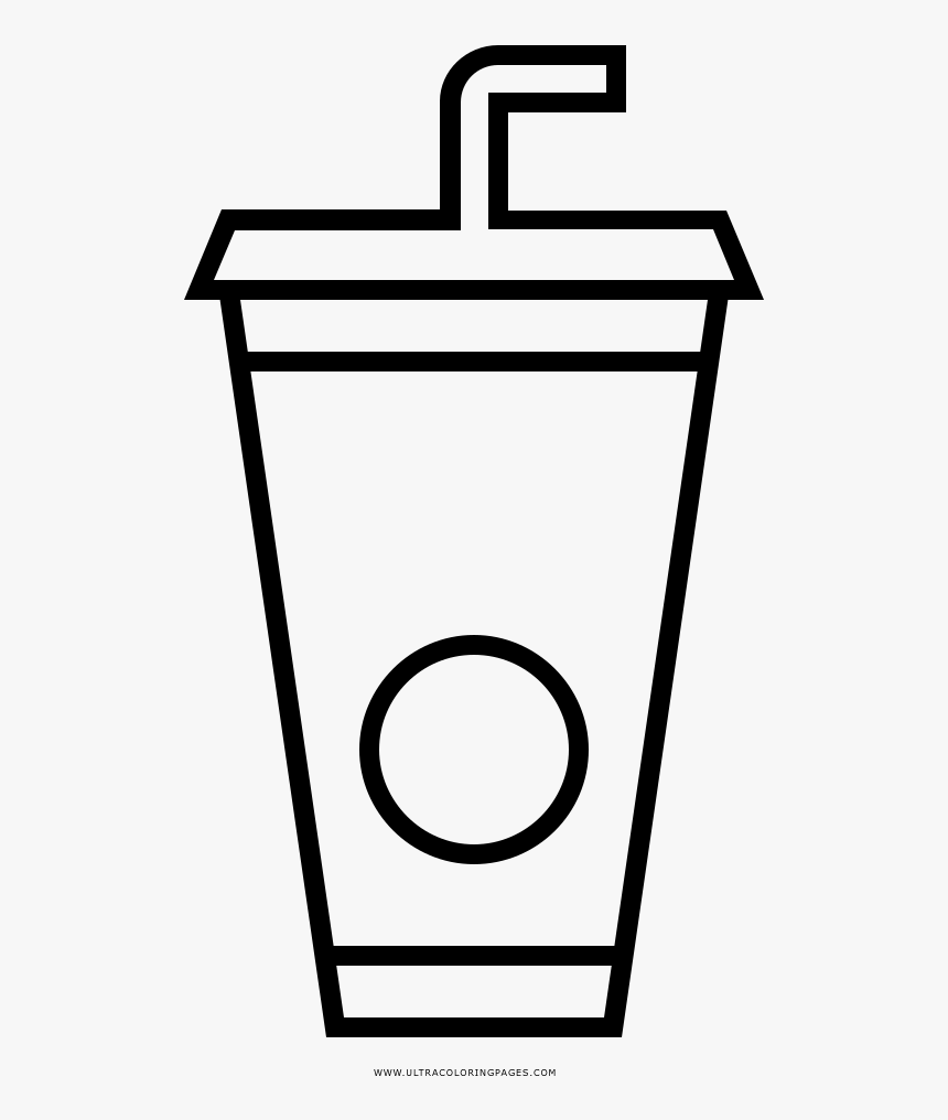 Soda Cup Coloring Page - Copo De Refrigerante Desenho Png, Transparent Png, Free Download