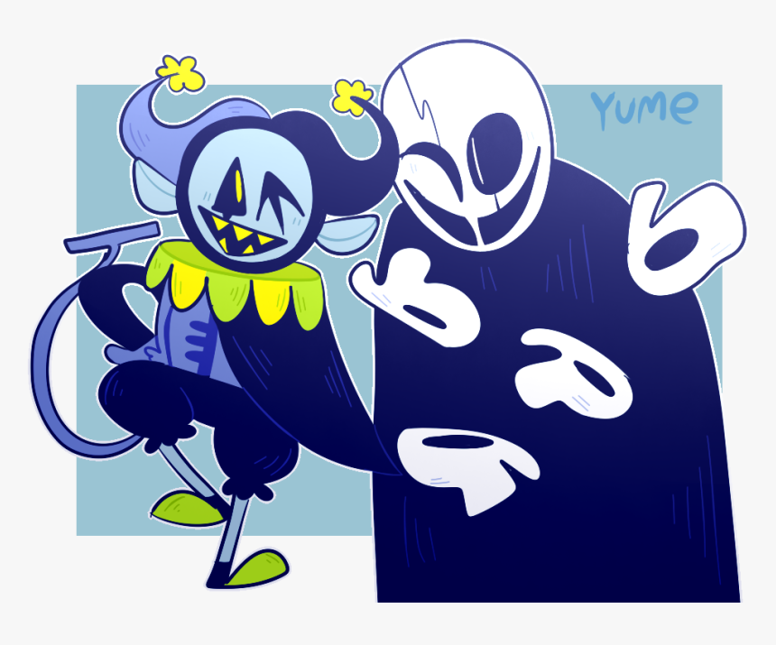 Flowey , Png Download - Deltarune Jevil And Gaster, Transparent Png, Free Download