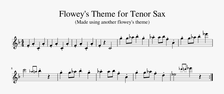 Flowey Theme Saxophone, HD Png Download, Free Download