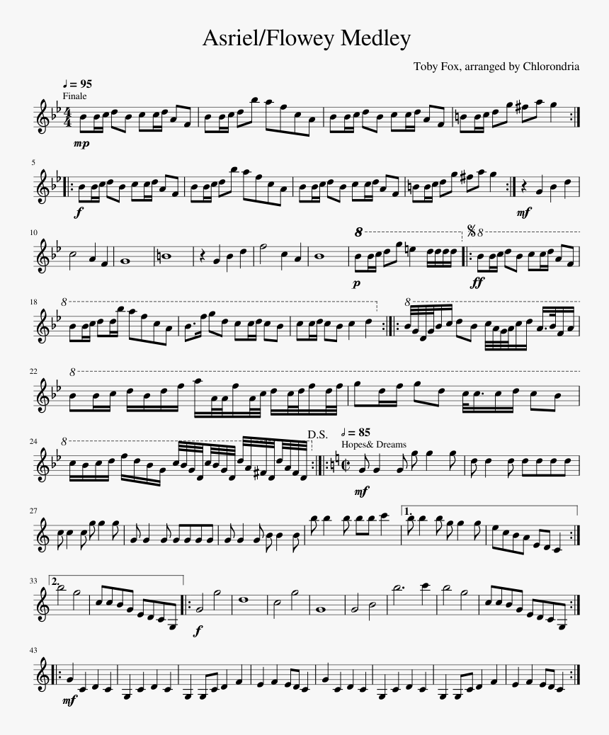 Funky Town Trombone Sheet Music, HD Png Download, Free Download