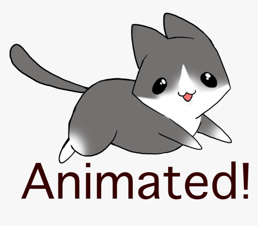 Transparent Anime Cat Png - Animated Gif Best Regards, Png Download -  kindpng
