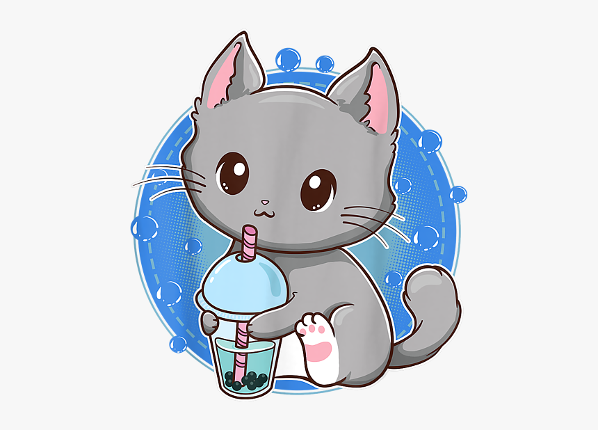 Bubble Tea Cat, HD Png Download, Free Download