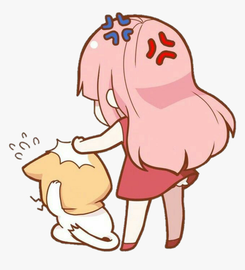 Anime Kawaii Pink Pinkhair Animegirl Girl Cat Neko - Cat Pink Hair Anime Girl, HD Png Download, Free Download