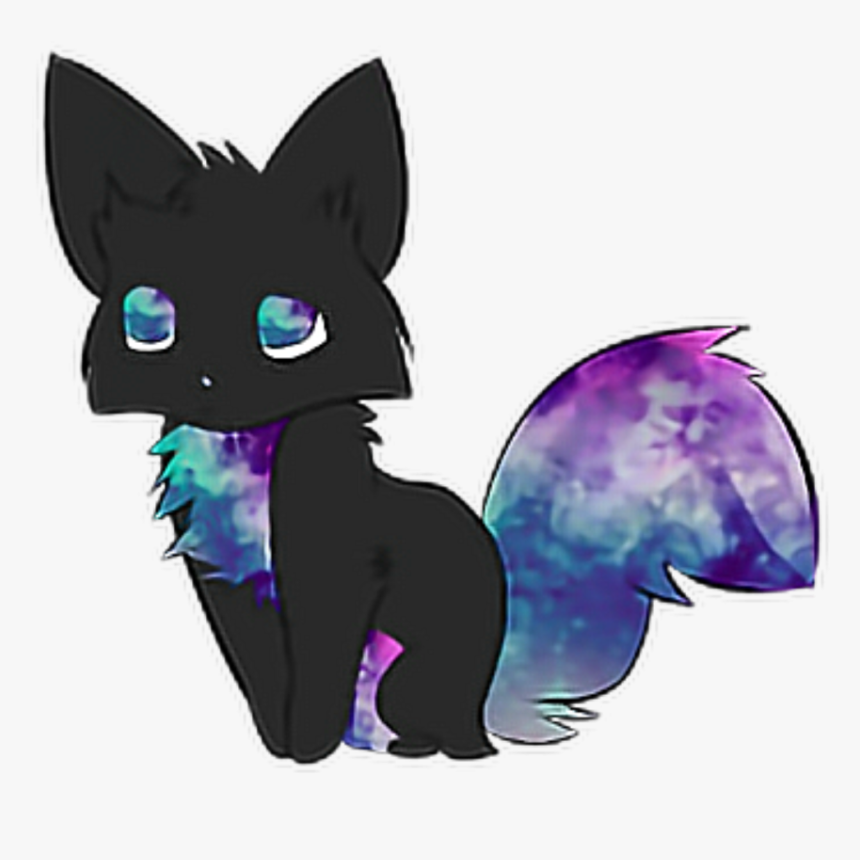 Galaxy Cat Anime Cute Anime Cat Hd Png Download Kindpng