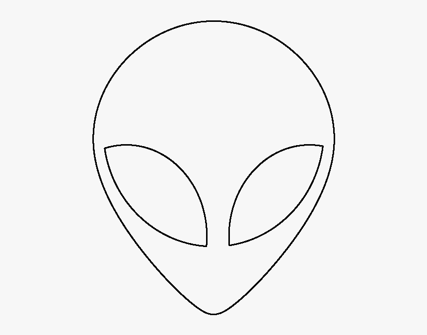 Alien Head Outline - Circle, HD Png Download, Free Download