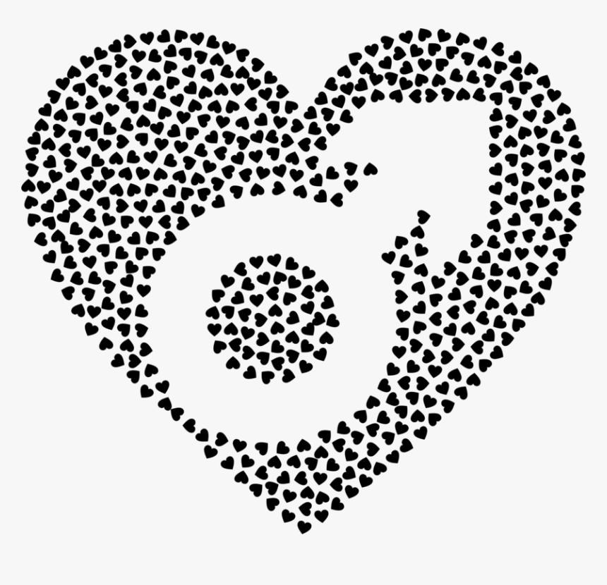 Line Art,circle,heart - Rhinestone Football Heart, HD Png Download, Free Download