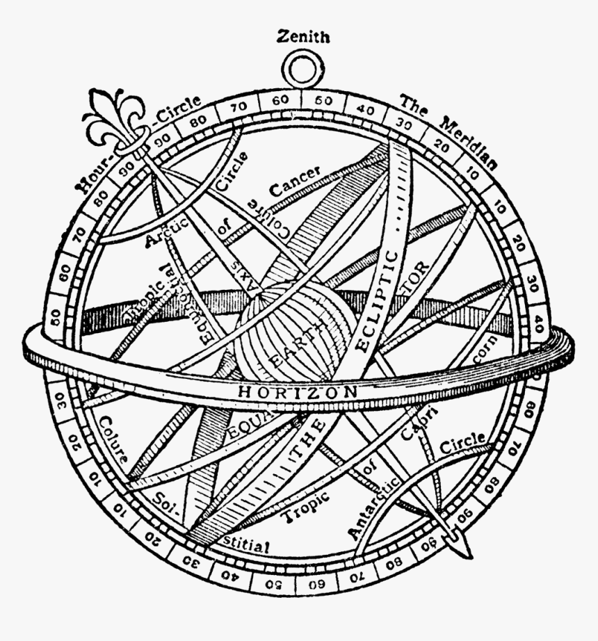 Armillary Sphere Drawing, HD Png Download, Free Download