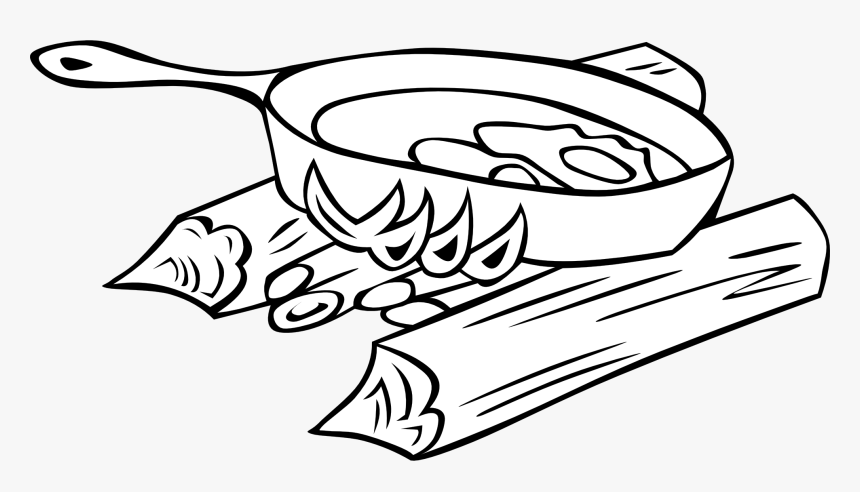 Outdoor Cooking Clipart Black And White, HD Png Download, Free Download