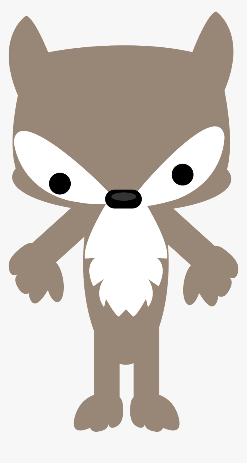 Little Red Riding Hood Wolf Clipart - Cute Little Red Riding Hood Wolf, HD Png Download, Free Download