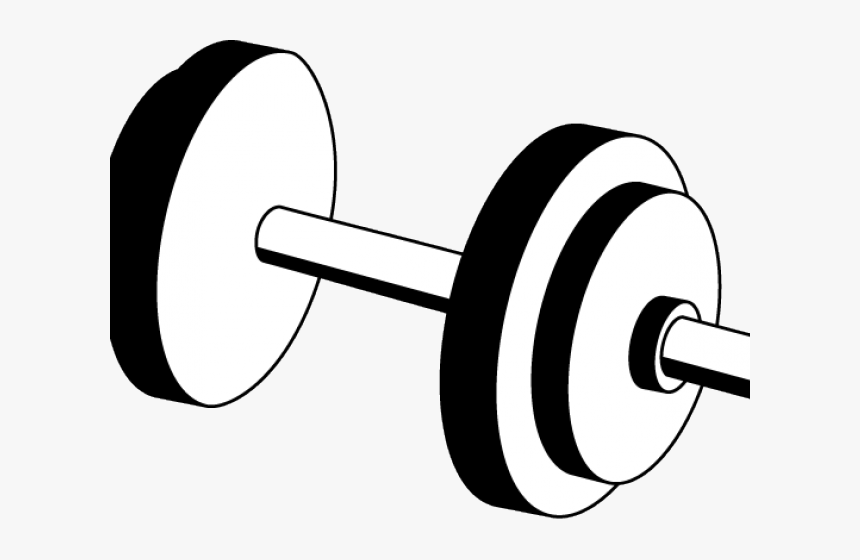 Dumbbell Weight Clipart - Dumbbell Clipart Black And White, HD Png Download, Free Download