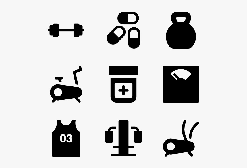 Dumbbell Vector Gym Item - Icon Gym Equipment Vector, HD Png Download, Free Download