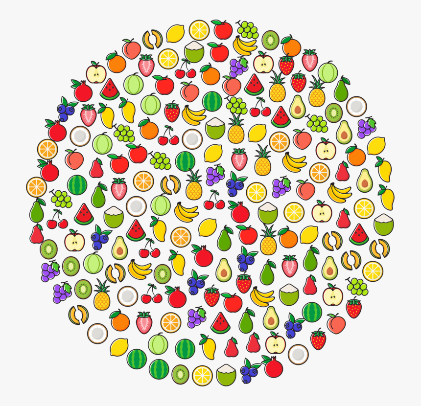 Area,circle,line - Fruit Logo In Circle Png, Transparent Png, Free Download