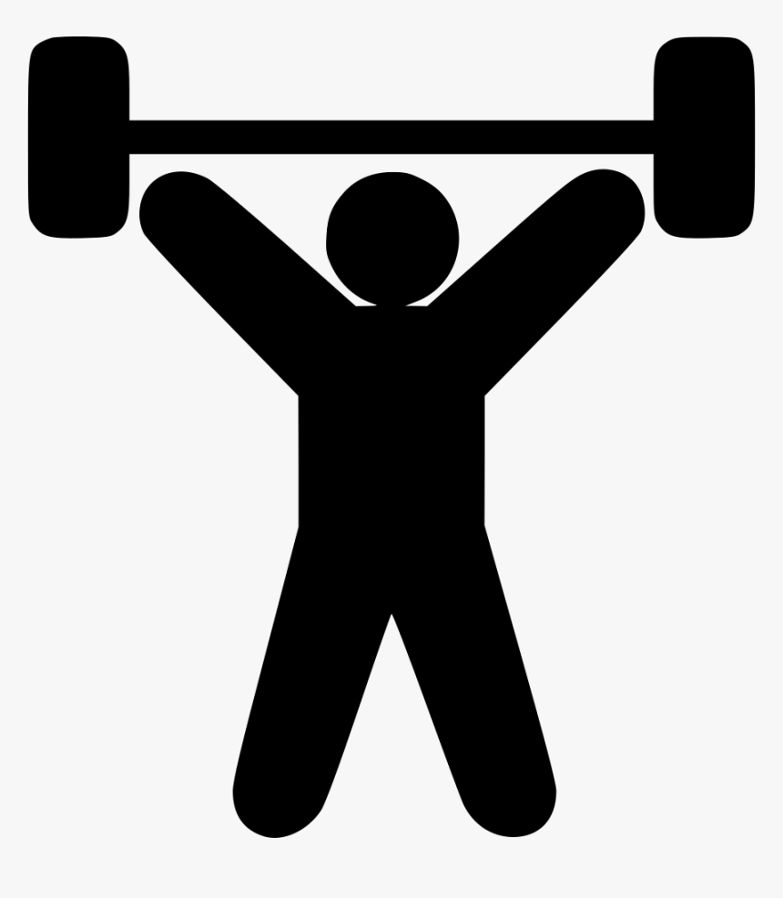 Olympic Weightlifting Weight Training Exercise Computer - Weight Lifting Person Icon, HD Png Download, Free Download