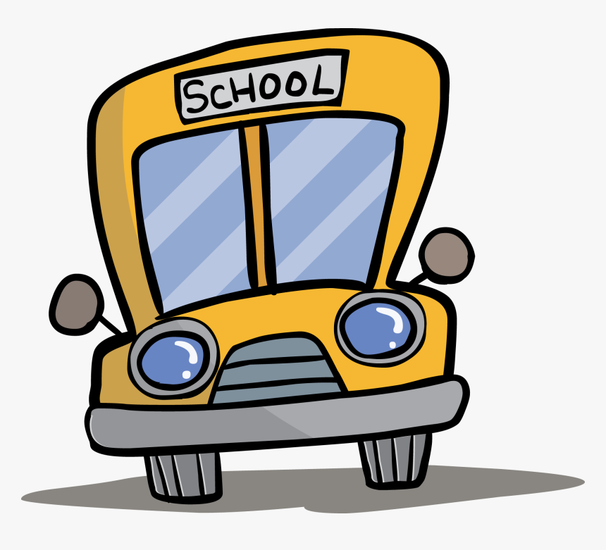 Free School Bus Front Clipart Image - Front School Bus Clipart, HD Png Download, Free Download