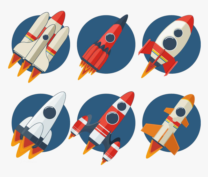 Rocket Launch Spacecraft Transprent - Clipart Space Rocket, HD Png Download, Free Download