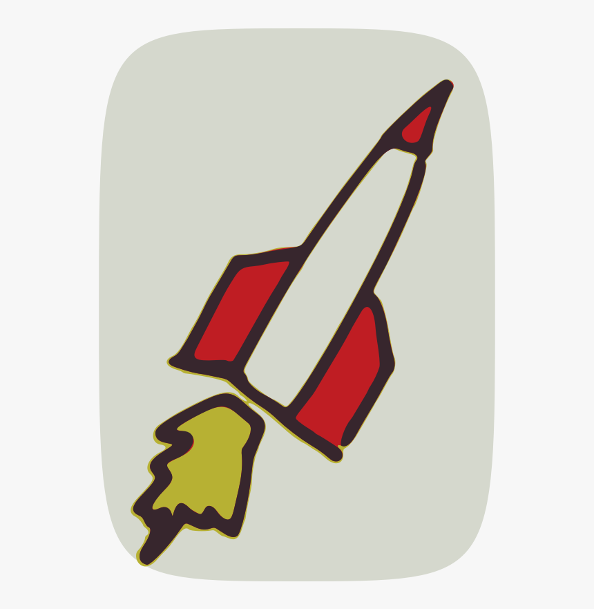 Clipart - Red Rocket - Rocket Launch, HD Png Download, Free Download