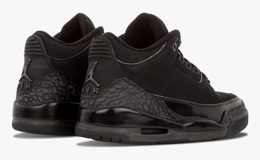 Air Jordan 3 Black Cat 136064-002 2007 Release Date - Air Jordan 3 Black Cat 2007, HD Png Download, Free Download