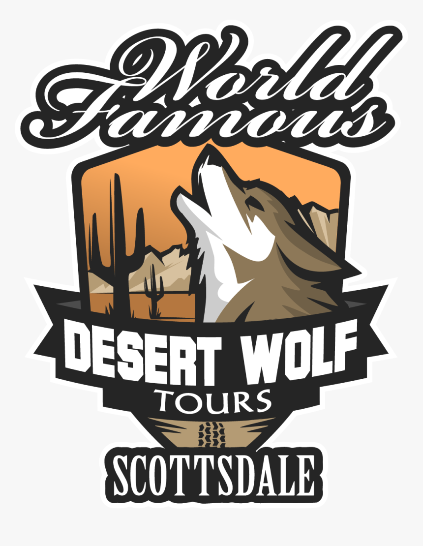 Desert Wolf Tours Logo Buff Colour - Desert Wolf Tours Logo, HD Png Download, Free Download