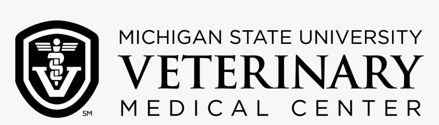 Msu Veterinary Medical Center Logo Black Text White - Msu Cvm Logo, HD Png Download, Free Download