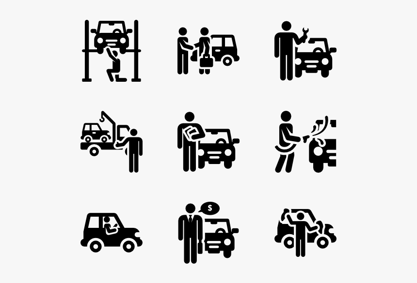 Garage Pictograms - Pictogram Garage Png, Transparent Png, Free Download