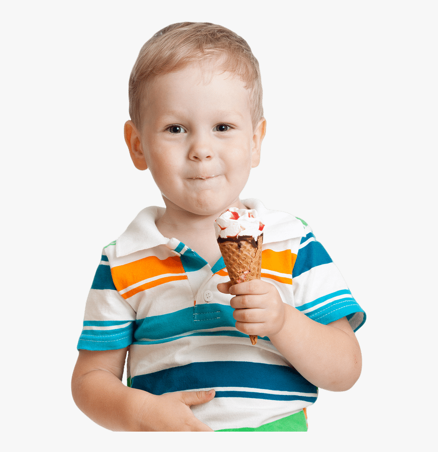 Ice Cream Eating Boy, HD Png Download, Free Download