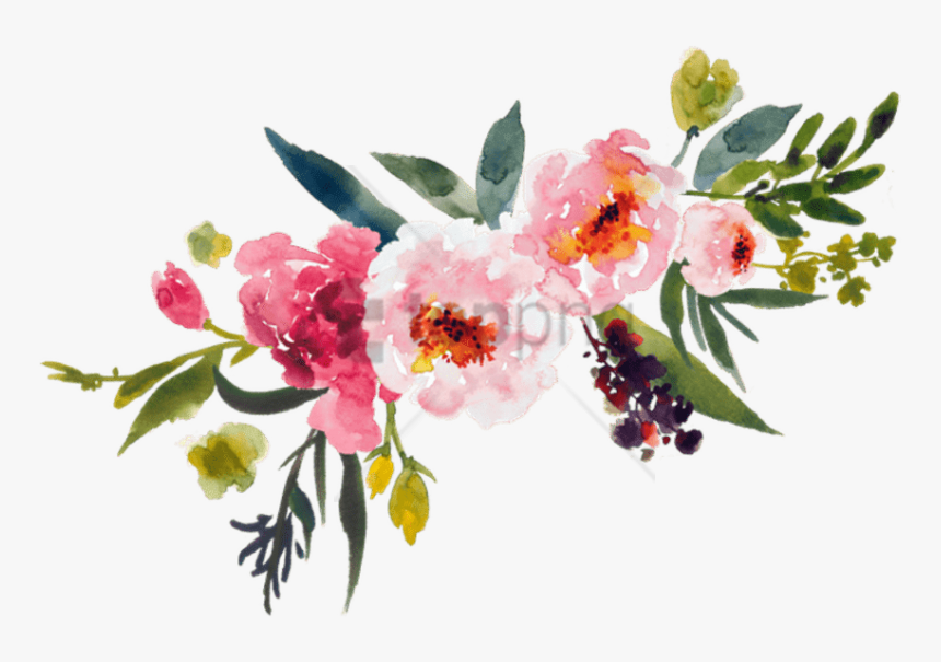 Watercolor Peonies Png - Watercolor Flowers Png Transparent Background, Png Download, Free Download