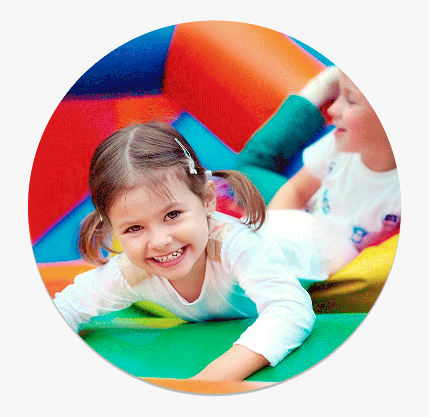 Happy Kid Circle - Indoor Bounce House Play, HD Png Download, Free Download